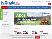 Tablet Screenshot of kranzle.cz